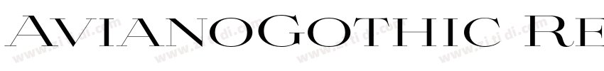 AvianoGothic Regular字体转换